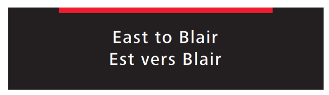 Previous Line 1 signage example