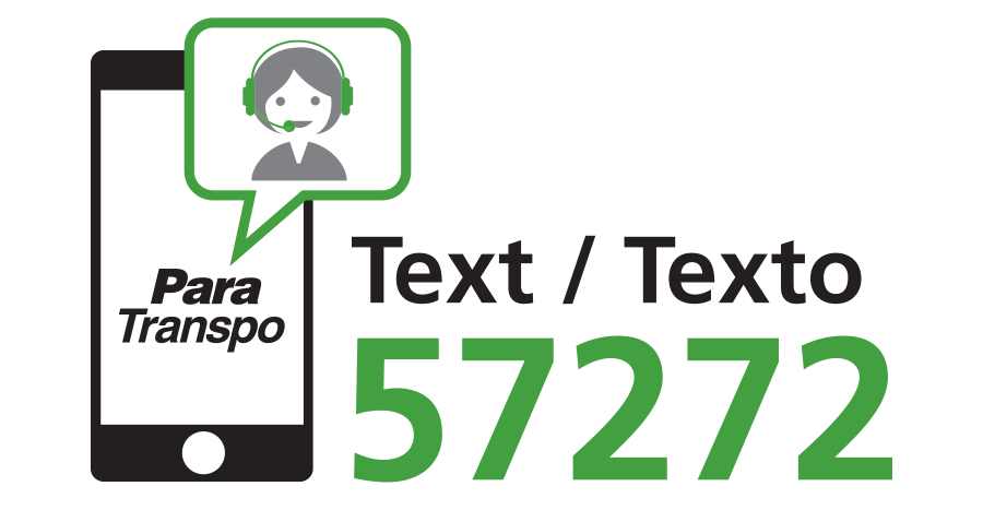 Graphic advertising the 57272 text service.