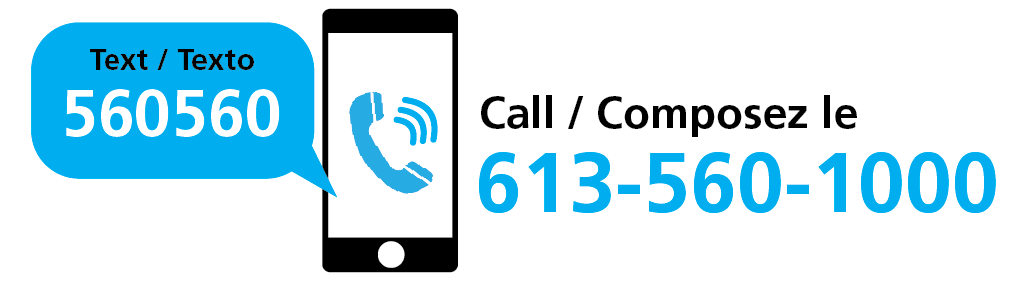 Graphic advertising the 560560 and 560-1000 services.