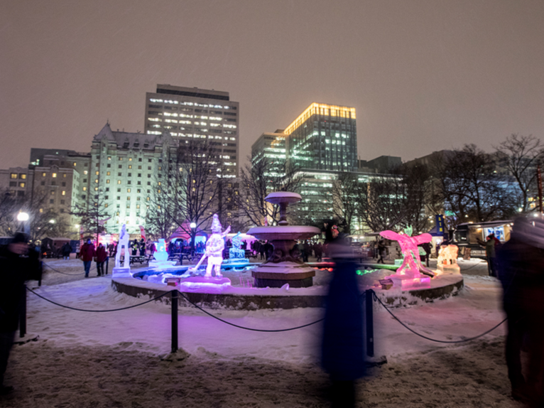 Crystal Garden at Confederation Park during Winterlude