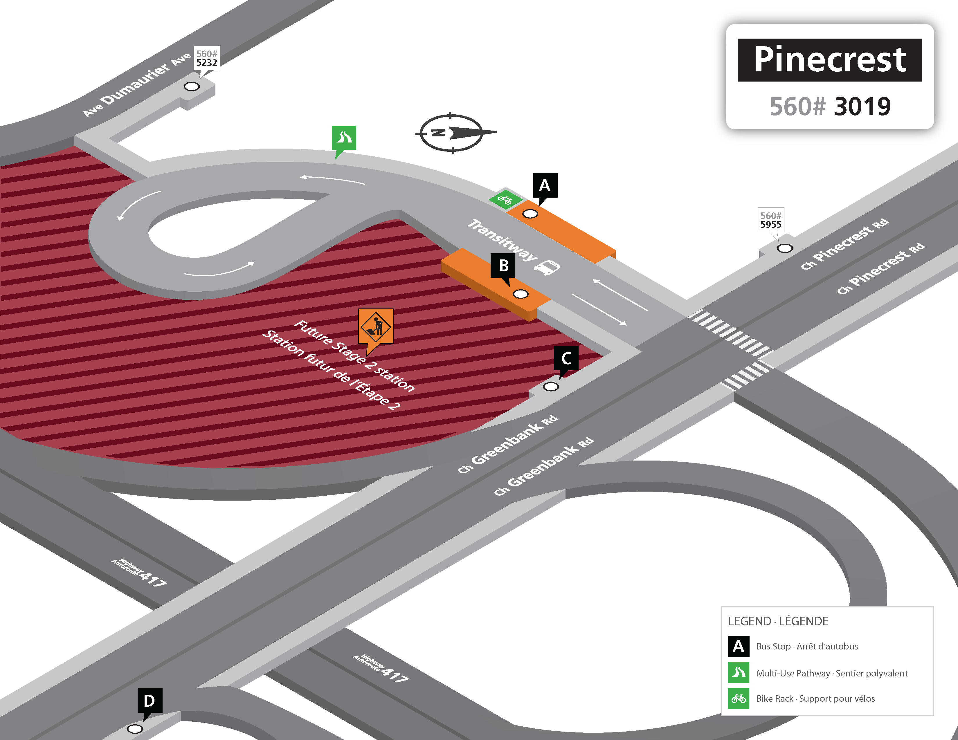 Image - Stage 2 : Transitway closure (Pinecrest Station to Bayshore Station)