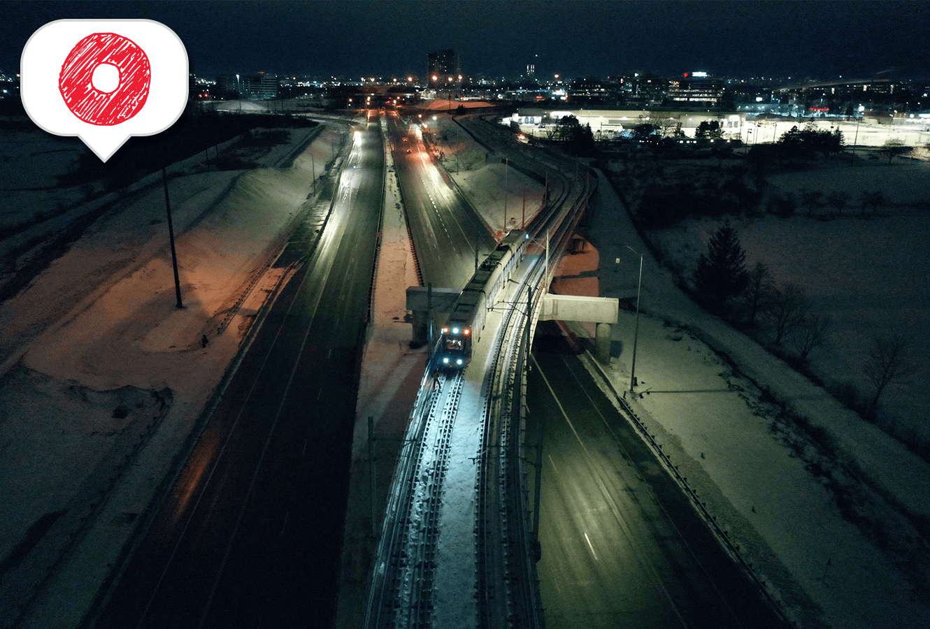 Image - Pleins feux sur le projet : Un premier train circule sur le prolongement de l’O-Train vers l’est