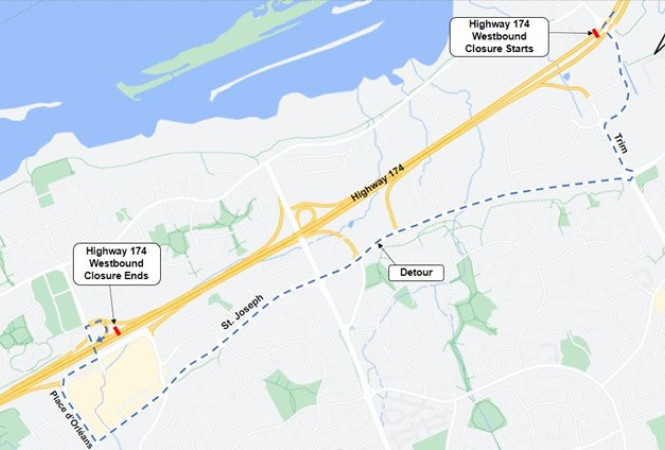 Image - May 17-20 - Highway 174 Westbound from Trim Road to Champlain Street - Weekend Full Closure