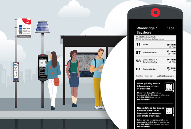 Image - 📣 Que pensez-vous des nouveaux écrans d’information aux arrêts d’autobus