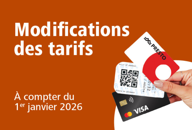 Image - Changements tarifaires en vigueur le 1er janvier