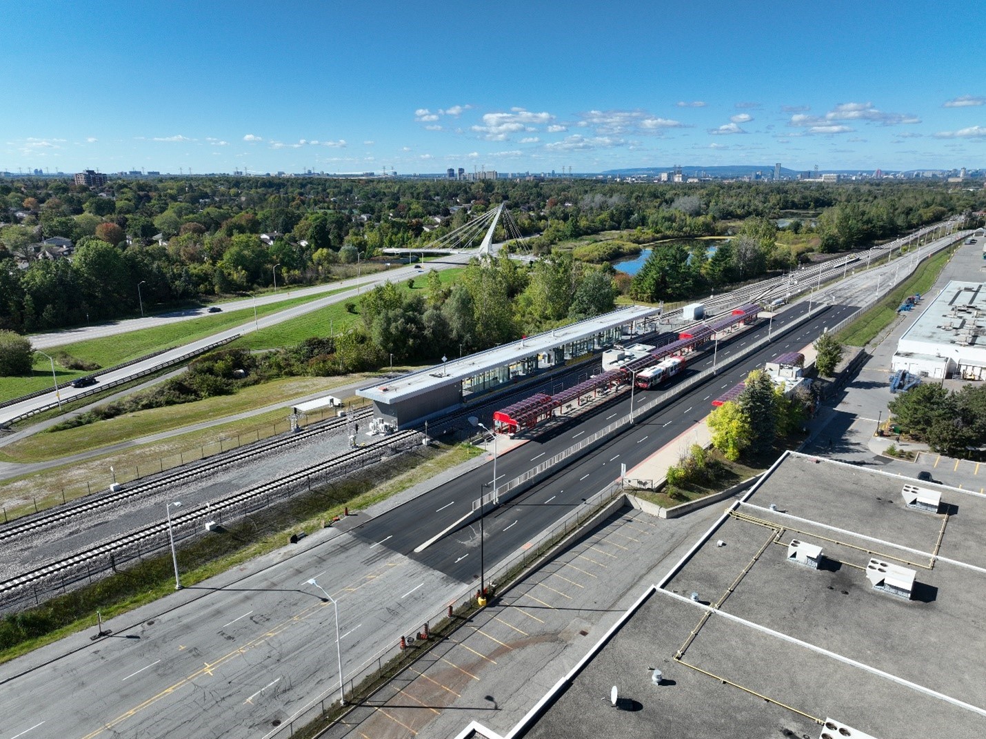 South Keys Station aerial view