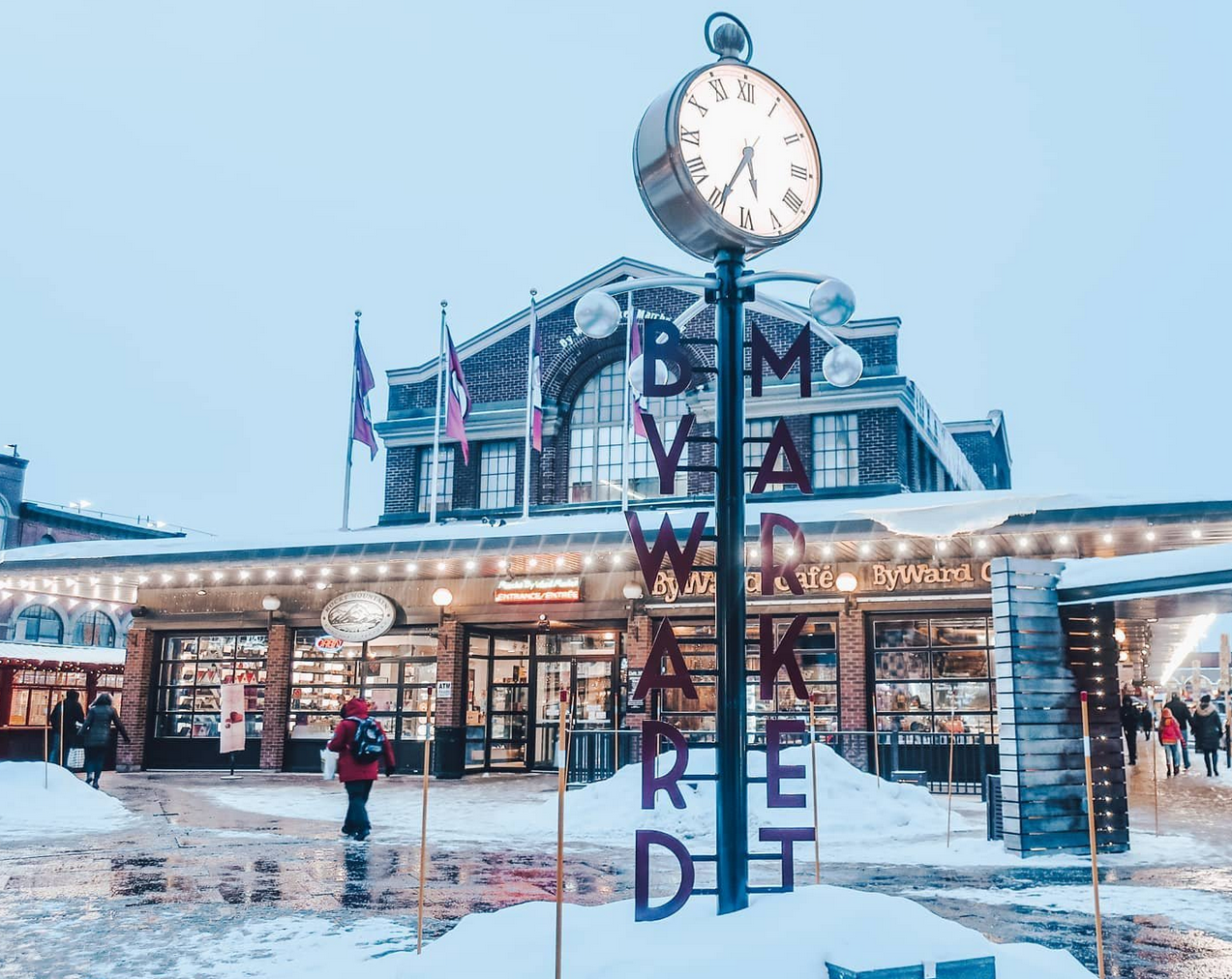 ByWard Market in Ottawa during Winterlude