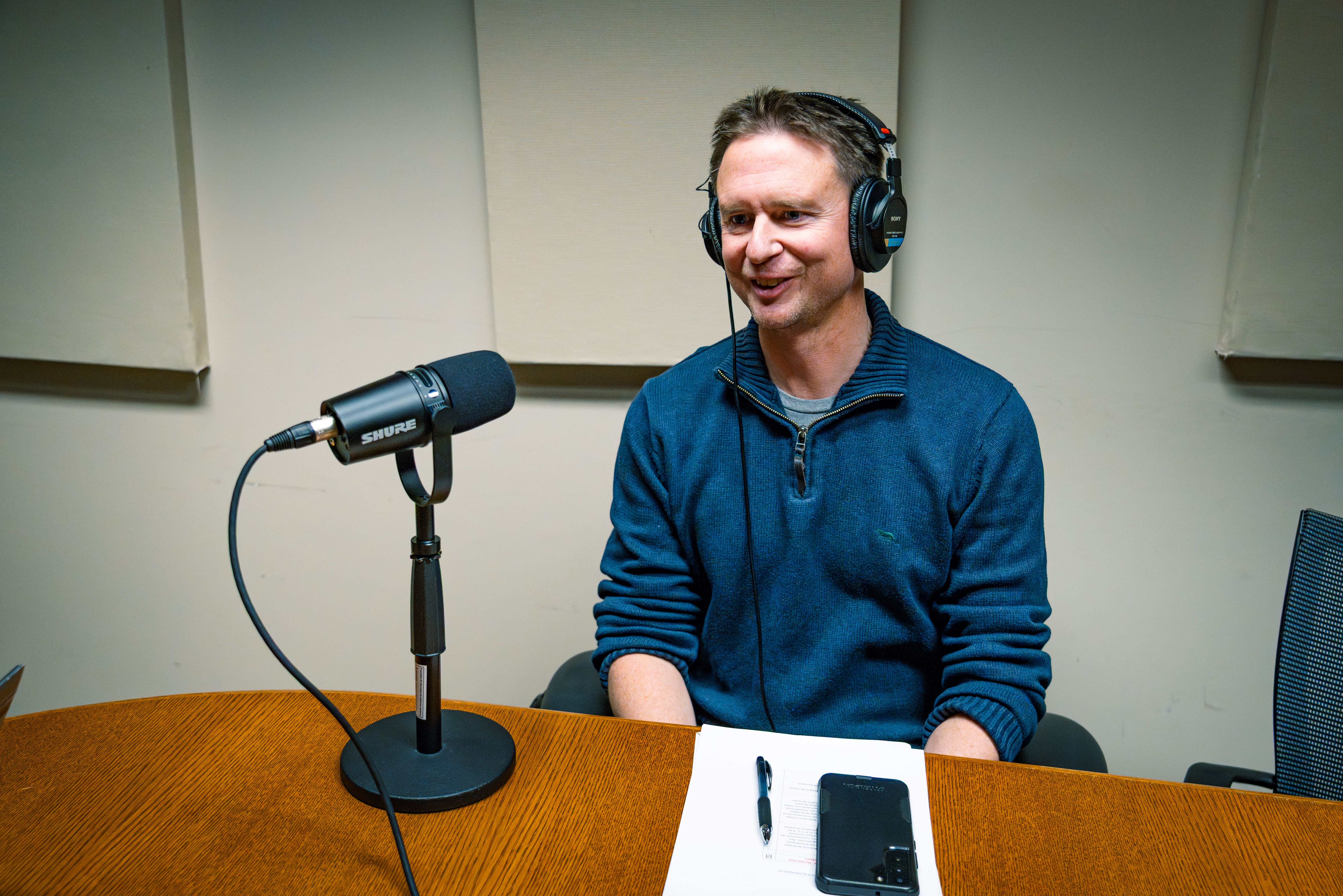 Joel Lemieux, Director of Transit Service Delivery and Rail Operations, during an OttaTalk podcast recording.