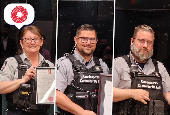 Image - 🏆OC Transpo Fare Enforcement Officers receive award for life-saving response